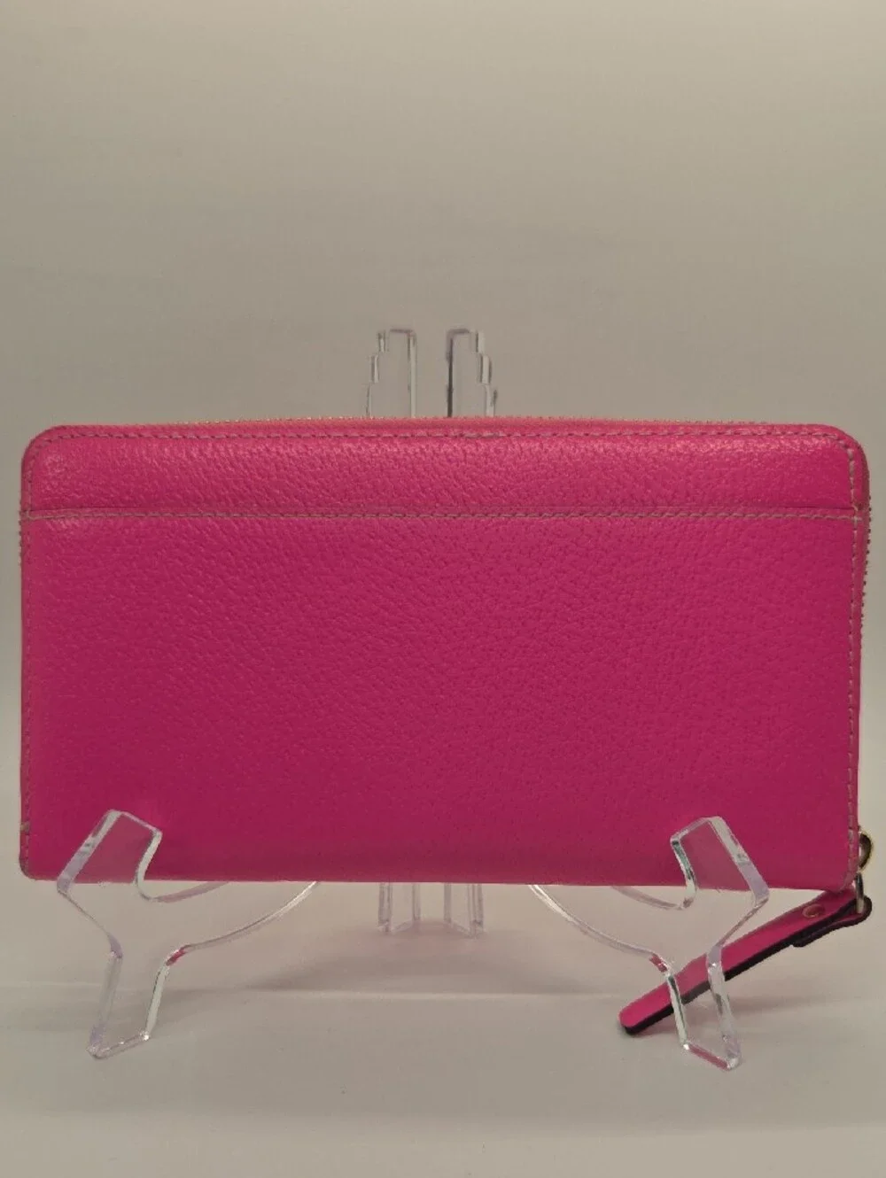 kate spade Hot Pink Zip-Around Continental Leather Wallet